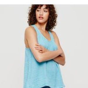 Loft Lou and Grey blue sleeveless shirt.
